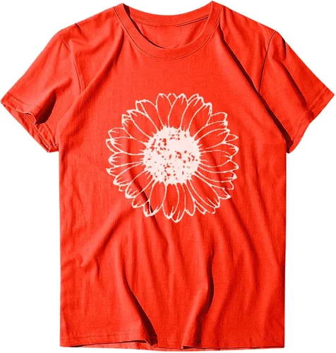 Vista 3 de Pantalones cortos para mujer, sexy, casual, camiseta gráfica para mujer, linda camiseta de manga corta para mujer, camiseta casual para adolescentes