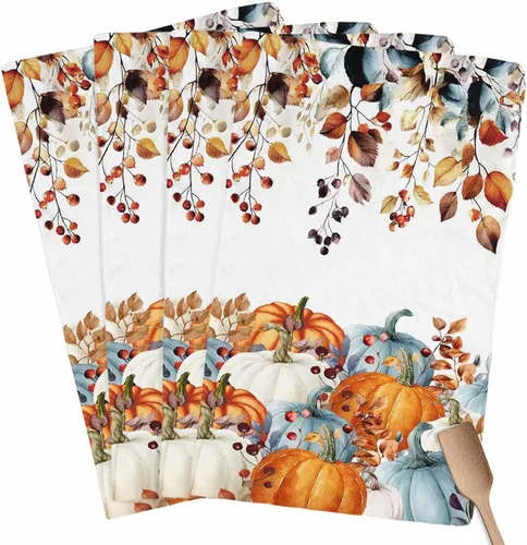 Vista 16 de Toallas de cocina rústicas de girasol, papel de periódico retro marrón rústico de microfibra absorbente para platos de cocina, toalla de baño