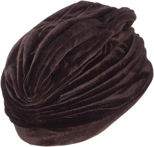 Vista 3 de Sombrero turbante de terciopelo para mujer