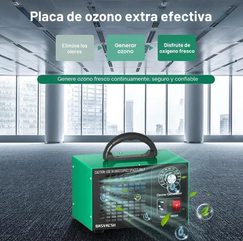 Vista 7 de Generador de Ozono 45,000mg/h, Desodorizante Industrial O3 para Áreas de 2500 Pies Cuadrados - Máquina de Ozono de Alta Capacidad, Ionizador