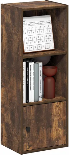 Vista 83 de Furinno PASIR - Estantería de libros de 2 niveles, estantería moderna de 9 x 12 x 21, estanterías abiertas para sala de estar, dormitorio, oficina