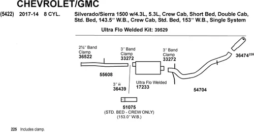 Vista 3 de Dynomax 51075 Tubo de escape para Chevrolet Silverado 1500