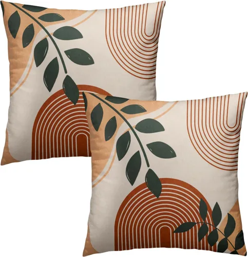 Vista 267 de Giwawa Juego de 2 fundas de almohada decorativas con diseño floral de girasol de 16 x 16 pulgadas, fundas de cojín decorativas para el hogar, sofá