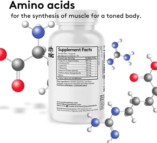 Vista 6 de Youth & Tonic Aminoácidos Bedtime Trim Limpiador de colon de 15 días y desintoxicación ACV para metabolismo de limpieza desintoxicante y músculos