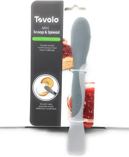 Vista 11 de Tovolo Scoop and Spread Herramienta Esparcidora de Sándwich de Silicona Grande de Doble Extremo con Mango de Nailon, Herramienta de Silicona