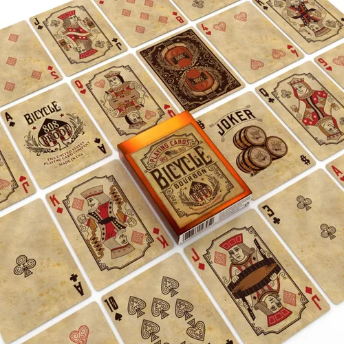 Vista 6 de Bicycle Juego de cartas Bourbon & Cocktail – 2 hermosas barajas coleccionables de cartas exclusivas de mezcla bourbon mixología accesorio de regalo