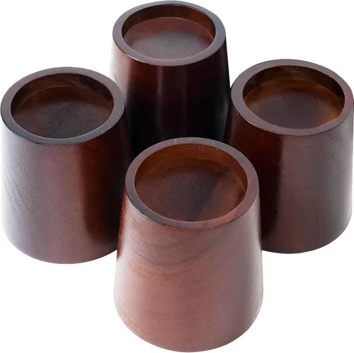 Vista 8 de Elevadores de cama de madera de pino de alta calidad, elevadores resistentes para soporte resistente y decoración mejorada