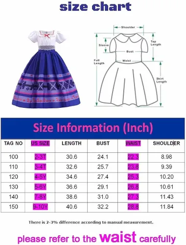 Vista 6 de SZ-TONDA Girls Halloween Dress Costume - Kids Princess Party Cosplay Clothes Summer Dress Outfit