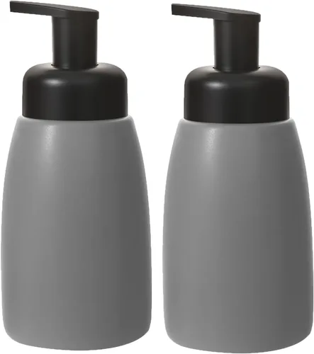 Vista 11 de Dispensador de jabón de manos espumoso, tarro de cerámica, dispensador de jabón para platos de baño y cocina, botella de líquido para champú, gel