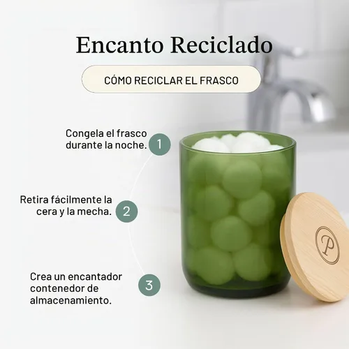 Vista 5 de Paddywax Eco Collection - Vela perfumada en tarro de cera de soja, 8 onzas, verbena y citronela Verbena y limoncillo
