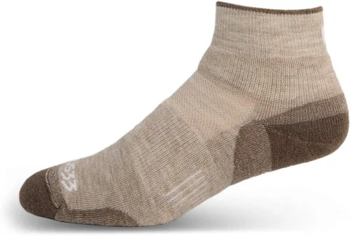 Vista 7 de USA Made - Ankle Socks - Trail Running Socks - Merino Wool - Mountain Heritage S53 Ligero Negro