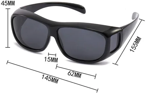 Vista 2 de Gafas polarizadas UV para aviador, gafas de conducción de ciclismo, gafas de sol antideslumbrantes