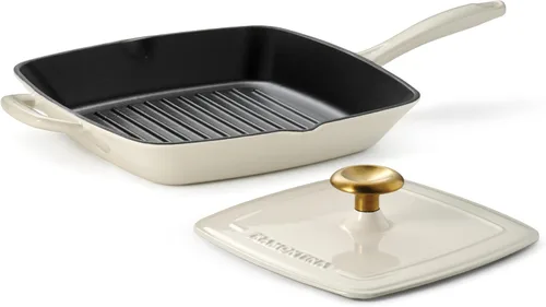 Vista 10 de Tramontina Sartén de hierro fundido esmaltado y horno holandés Sartén perfecta para freír, sellar, estofar y cocinar de horno a mesa