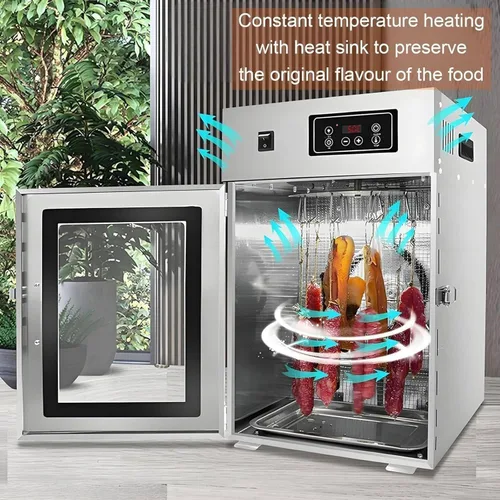 Vista 7 de Food Dehydrator Machine with 10 Racks, 800W Dual Fan for Fast Drying, 24H Timer, 86-194℉ Temperature Control, Quiet Operation, Stainless Steel for