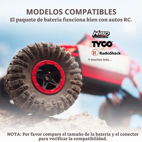 Vista 3 de Batería potente para coches, barcos, robots, 9.6 V 2000 mAh NiMH, de Tenergy