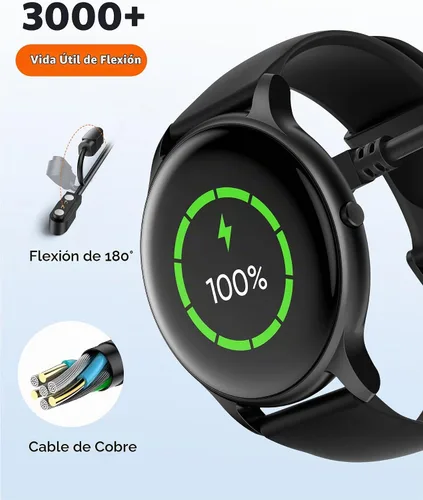 Vista 3 de Cargador magnético USB para reloj inteligente (paquete de 2), cable