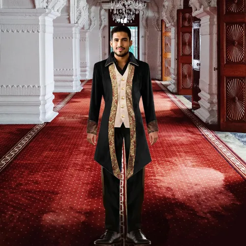 Vista 7 de Abrigo steampunk renacentista, disfraz de Halloween para niños, medieval pirata vampiro, chaqueta victoriana, abrigo para niños