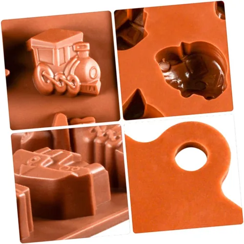 Vista 4 de Molde de silicona para coche 8 moldes de caramelo de silicona molde de chocolate s hornear molde de chocolate molde de chocolate moldes de silicona
