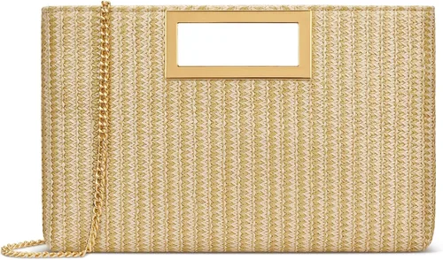 Vista 11 de Bolso de mano KKXIU para mujer, de cuero vegano, bolso formal de noche para eventos, para bodas, fiestas de graduación, de novia