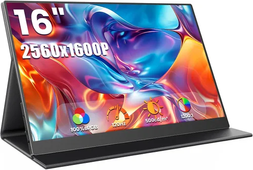 Vista 9 de ZUCWO Monitor de Computadora Portátil de 15.6 Pulgadas, Monitor Portátil para Laptop, PC, MacBook, Teléfono, PS4, Pantalla FHD 1080P con HDMI USB-C