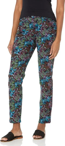 Vista 22 de Gloria Vanderbilt - Pantalones de mezclilla Amanda clásicos de tiro alto y pierna cónica petite para mujer Begonia Bloom