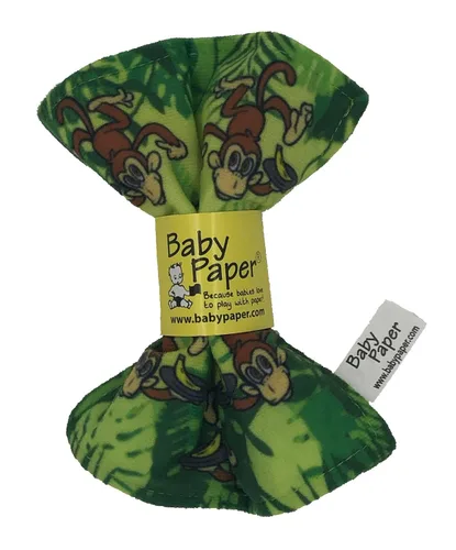 Vista 6 de Baby Paper Juguete sensorial arrugado y mordedor, estampado de flechas, regalo lavable Arrows