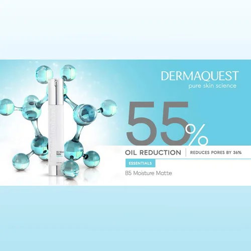 Vista 5 de DermaQuest Essential B5 Moisture Matte - Hidratante facial para piel grasa y propensa al acné - 5% ácido hialurónico hidratante para mujeres