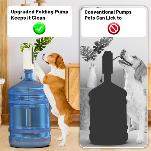 Vista 2 de Dispensador de agua portátil para botella de 5 galones, dispensador de agua, bomba de agua eléctrica, bomba de agua recargable para jarra de 5
