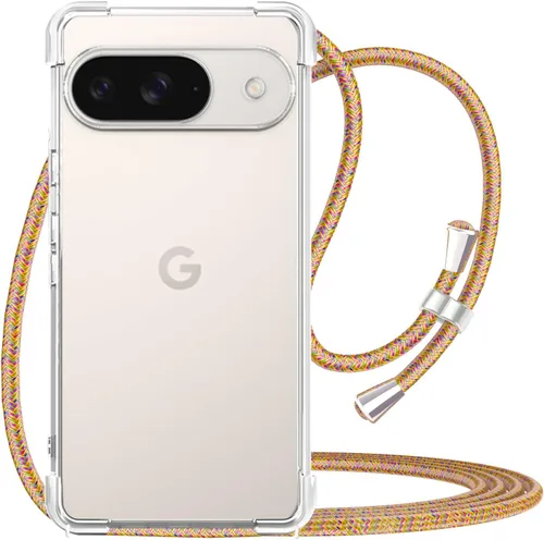 Vista 37 de Funda para teléfono Google Pixel 7 Pro, transparente, ajustable, con cordón para el cuello, para mujeres, niñas, TPU suave, delgada, a prueba