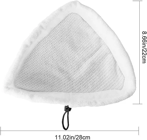 Vista 2 de Fushing 6 almohadillas para trapeador de vapor, almohadillas de limpieza reutilizables de microfibra lavables, almohadillas de repuesto