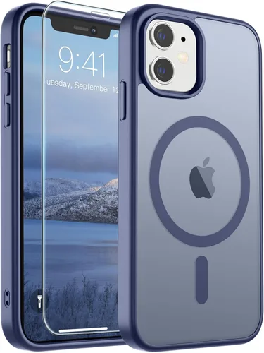 Vista 15 de SUPFINE Funda magnética para iPhone SE 2022 (3ª)/2020 (2ª), iPhone 8 (compatible con MagSafe) (protección contra caídas de grado militar), funda