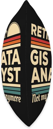 Vista 2 de GIS Data Analyst Gifts Retired GIS Data Analyst Not My Problem Anymore - Almohada de 16 x 16 pulgadas, multicolor