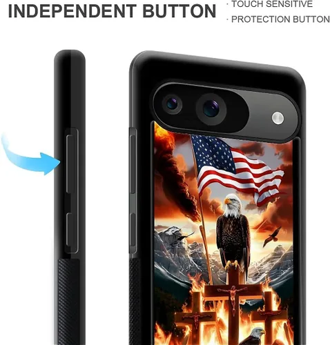 Vista 1569 de Compatible con Google Pixel 4A 5G Mobile Case Creative Acrylic Panel trasero Silicona Protección Grip especialmente diseñado para Google Pixel 4A 5G