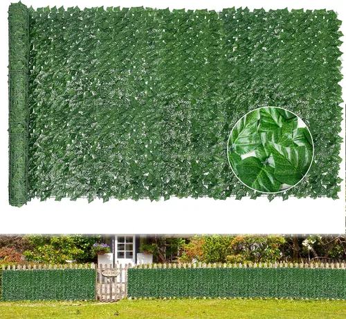 Vista 10 de Bybeton Rejilla de privacidad para valla de privacidad de 40 x 120 pulgadas