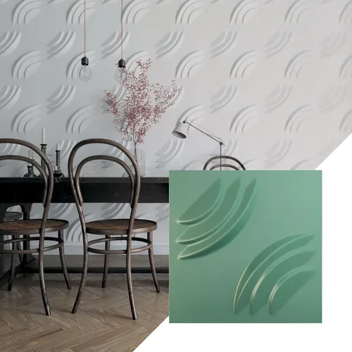 Vista 14 de Ekena Millwork WP20X20ARWH 19 5/8 pulgadas de ancho x 19 5/8 pulgadas de alto, artesano EnduraWall Decorativo 3D Panel de pared cubre 2.67 pies