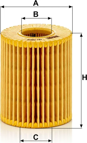 Vista 3 de Mann Filter Filtro de aceite HU 7009 z - Papel, para turismos y vehículos todoterreno - MANN Automotive-oil-filters