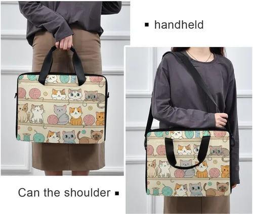 Vista 2 de MNSRUU Bolsa para portátil de 15,6 pulgadas Duck Rubber Laptop Maletín Bolsa