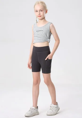 Vista 6 de MERIABNY Pantalones cortos de voleibol para niñas de 6 a 13 años