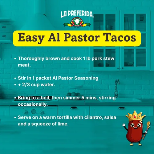 Vista 7 de La Preferida Condimento orgánico para tacos Al Pastor, 1 onza (paquete de 3)