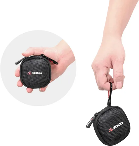 Vista 5 de RLSOCO Estuche de transporte para auriculares inalámbricos Bluetooth Anker Soundcore P20i/Life P3 con cancelación de ruido - Negro (solo funda)