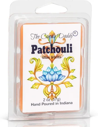 Vista 2 de The Candle Daddy Pachulí - Inscense - Cubos de cera con aroma máximo - 5 paquetes -10 onzas en total - 30 cubos