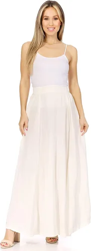 Vista 5 de Sakkas Noemi - Falda larga de verano estilo bohemio, cintura elástica y bolsillos
