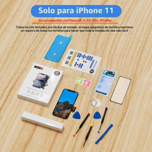 Vista 8 de EFAITHFIX para iPhone 11 Reemplazo de pantalla LCD de 6.1 pulgadas, ensamblaje de marco, pantalla LCD y digitalizador de pantalla táctil 3D con kit
