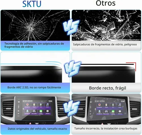 Vista 6 de SKTU Protector de pantalla para Honda Pilot 2018 2016-2018 Honda Pilot Passport 2016-2020 Honda Ridgeline Navigation Display Honda Pilot 2018