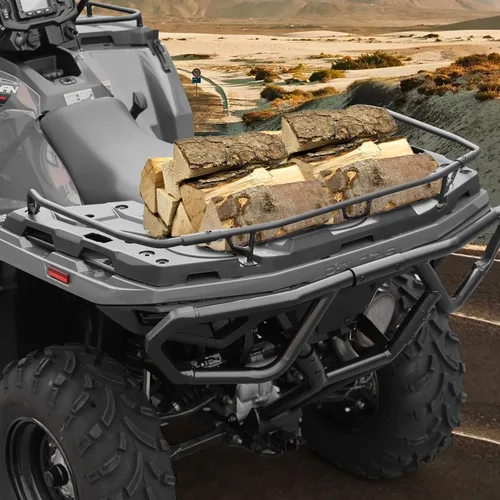 Vista 2 de A & UTV PRO Extensor de rack trasero para Polaris Sportsman 570 450 H.O. Accesorios 2021-2025, extensor de estante trasero de acero resistente