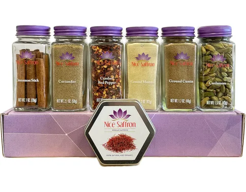 Vista 14 de Set de regalo de cocina de 6 especias y azafrán (británico)