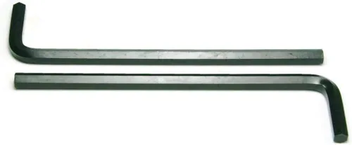Vista 4 de Llave Allen hexagonal negra de brazo largo 1/8 pulgadas - Cantidad 25