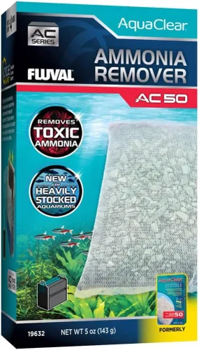 Vista 9 de Aqua Clear AquaClear 20 Insertos para remover amoníaco, medios de repuesto para filtro de acuario, A596