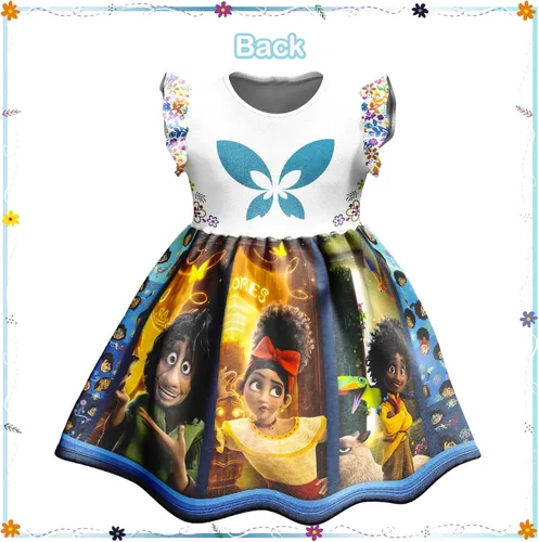 Vista 3 de JIJIJUM Encanto Dress Mirabel Isabella Luisa Outfit Dress Up Princess Costume