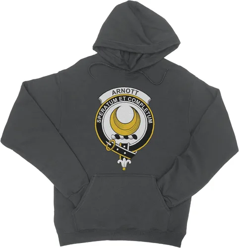 Vista 2 de HARD EDGE DESIGN Unisex Scottish Clan Crest Badge Arnott Hooded Sweatshirt